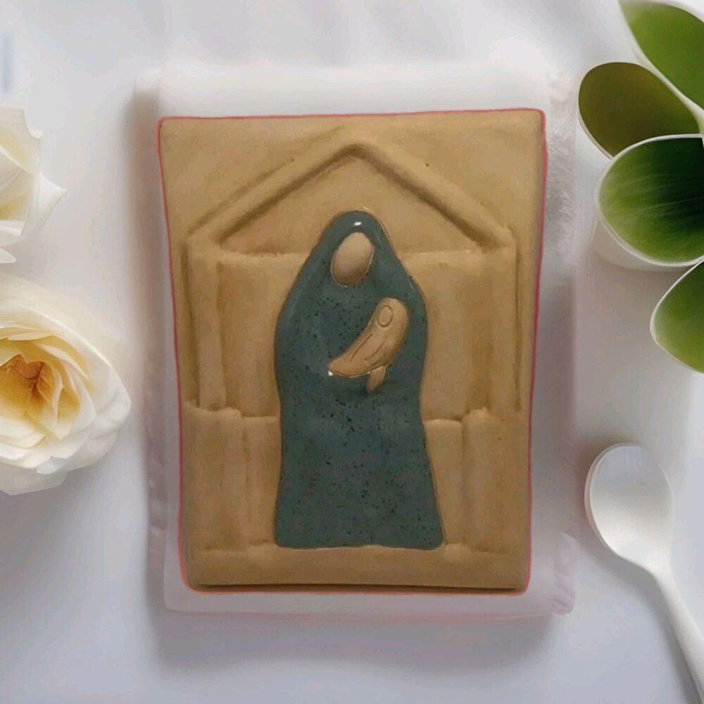 Jack Black Madonna & Child Ceramic Plaque Navajo Art Collection 91 Signed